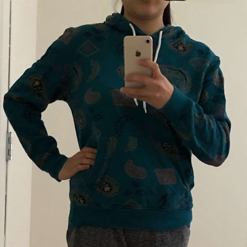 Character Hero Blue Green Hoodie